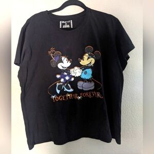 Disney Halloween Couples T Shirt Mickey Minnie Frankenstein Monster Fun Spooky